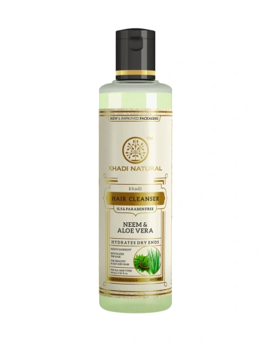 Khadi herbal Shampoo Neem & Aloevera (210 ml)  SLS free