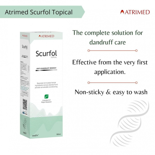 Scurfol topical Anti-Dandruff Remedy 100ml Atrimed (Скурфол топикал Атримед) фото 3