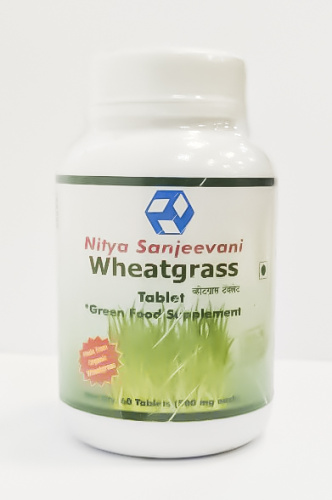 Nitya Sanjeevani Wheatgrass (60tab) Нитья Сандживани Витграс Экстракт зародышей пшеницы