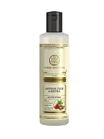 Khadi Shampoo Saffron, Tulsi & Reetha 210 ml (Promotes Hair Growth)