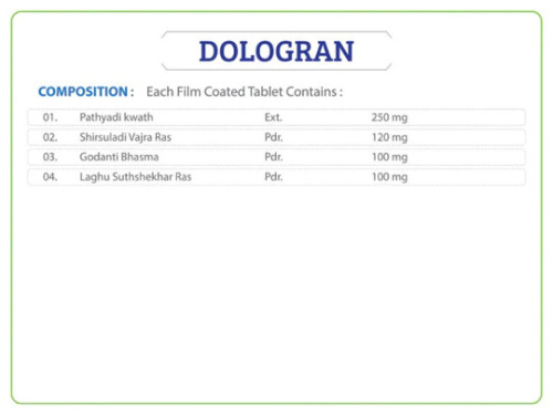 Dologran 10tab Ayurchem Products (Аюрчем Дологран) фото 2