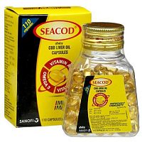 Seacod (Cod liver oil 110 cap) Sanofi Санофи Рыбий жир