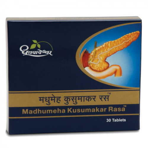 Madhumeha Kusumakar Rasa 30 tab (Shree Dhootapapeshwar) (Дхутапапешвар Мадхумеха Кусумакар Рас)