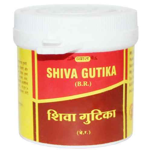 Shiva Gutika 100 tab Vyas Вьяс Шива Гутика